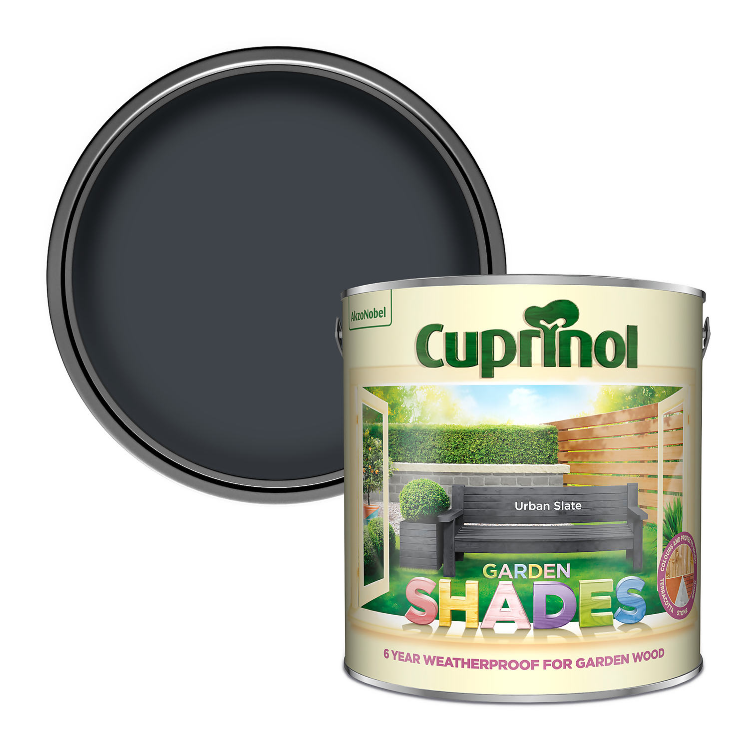 Cuprinol Garden Shades Urban Slate - 2.5L 1 Cuprinol Garden Shades Urban Slate - 2.5L
