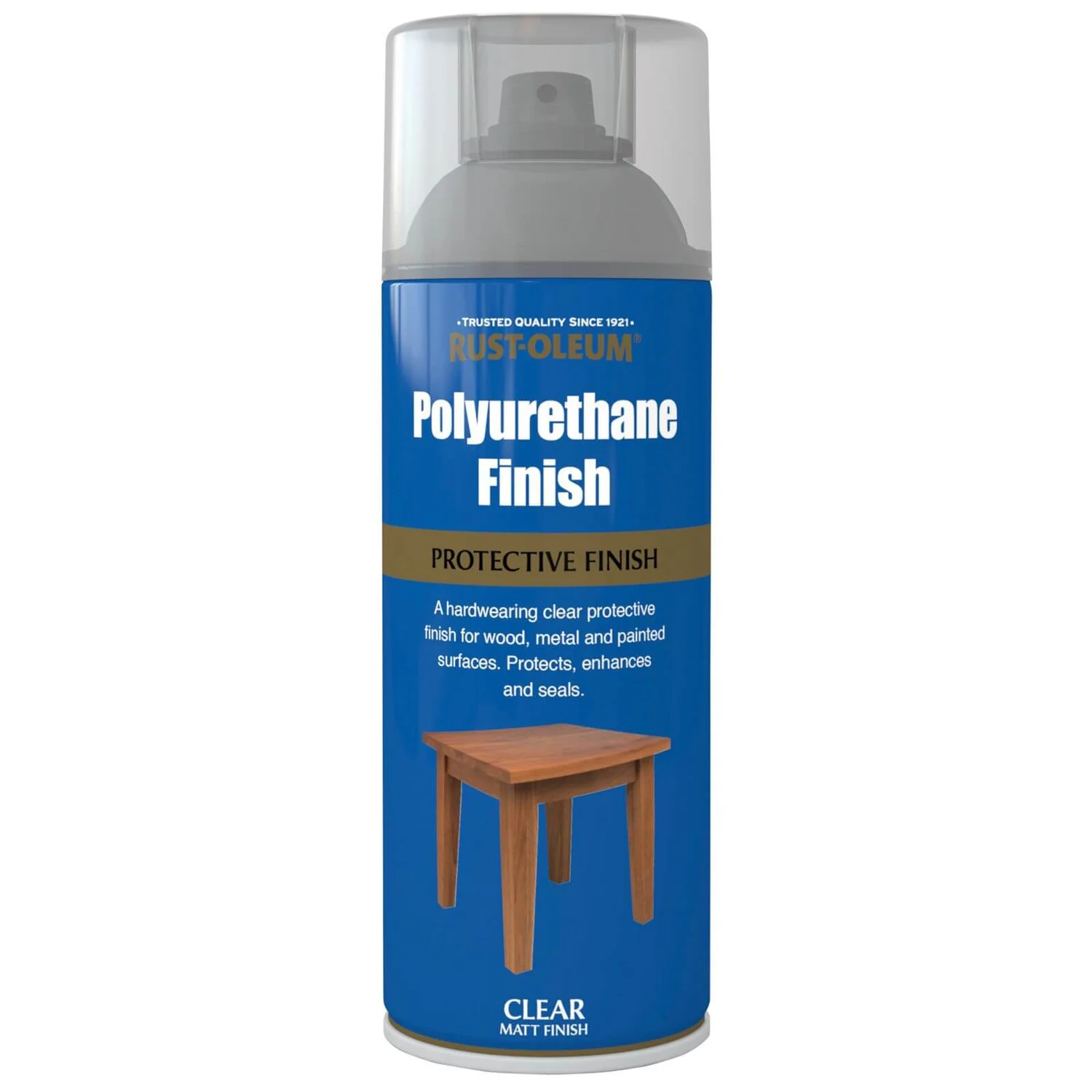 Rust-Oleum Polyurethane Finish Matt - Spray - 400ml 1 Rust-Oleum Polyurethane Finish Matt - Spray - 400ml