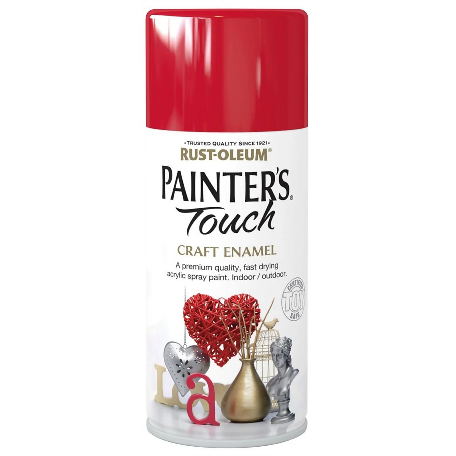 Rust-Oleum Painters Touch - Craft Enamel Spray Paint Cherry Red Gloss - 150ml 1 Rust-Oleum Painters Touch - Craft Enamel Spray Paint Cherry Red Gloss - 150ml