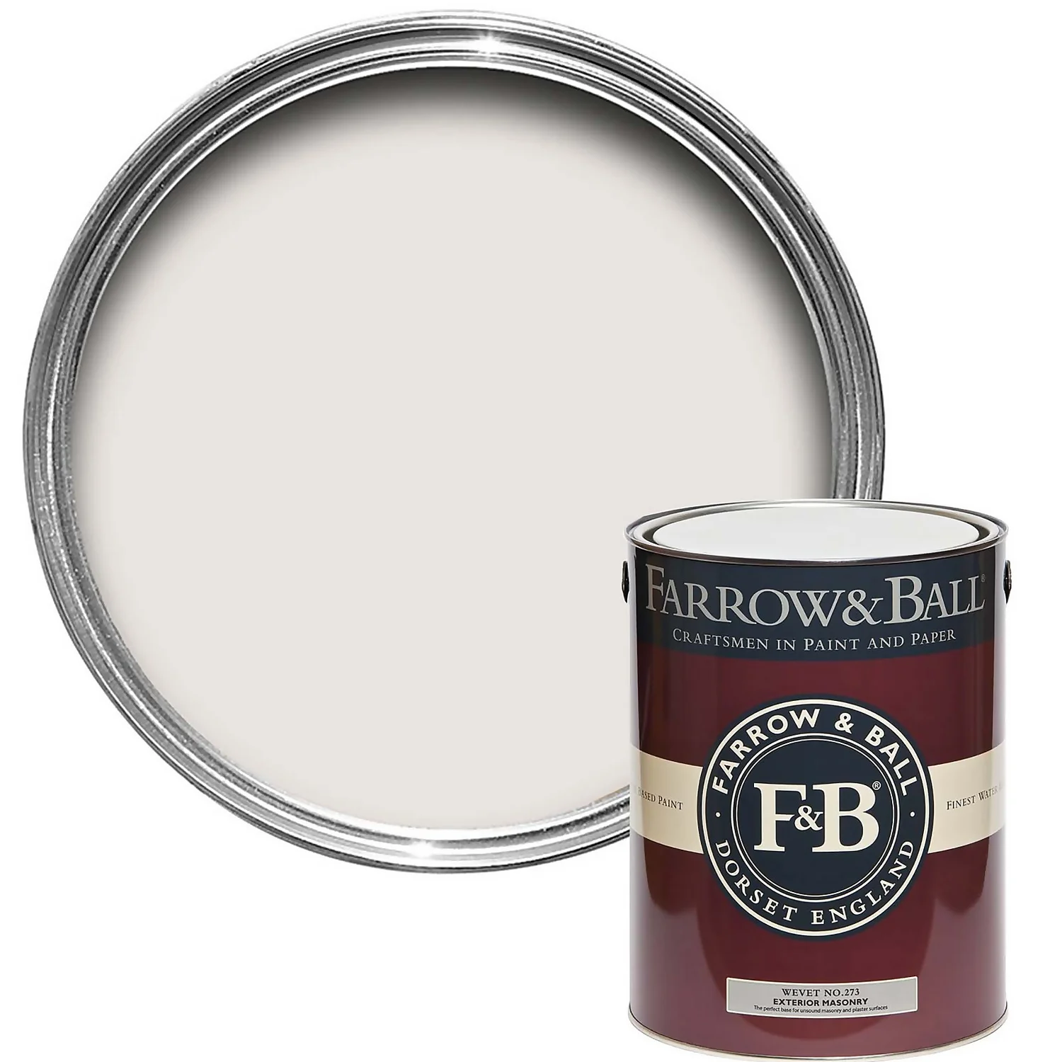 Farrow & Ball Exterior Masonry Paint Wevet - 5L 1 Farrow & Ball Exterior Masonry Paint Wevet - 5L