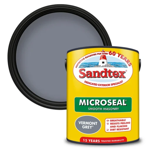 Sandtex® Ultra Smooth Masonry Paint Vermont Grey - 5L 4 Sandtex® Ultra Smooth Masonry Paint Vermont Grey - 5L -Sandtex Shop 12813516 4894871566788780