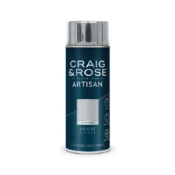Sandtex Shop 39 Craig & Rose Artisan Bright Effect Spray Paint - Chrome - 400ml