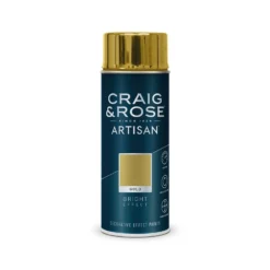 Sandtex Shop 43 Craig & Rose Artisan Bright Effect Spray Paint -Gold - 400ml