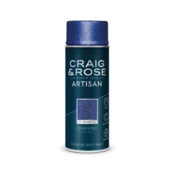 Sandtex Shop 49 Craig & Rose Artisan Diamond Effect Spray Paint - Diamond Blue - 400ml