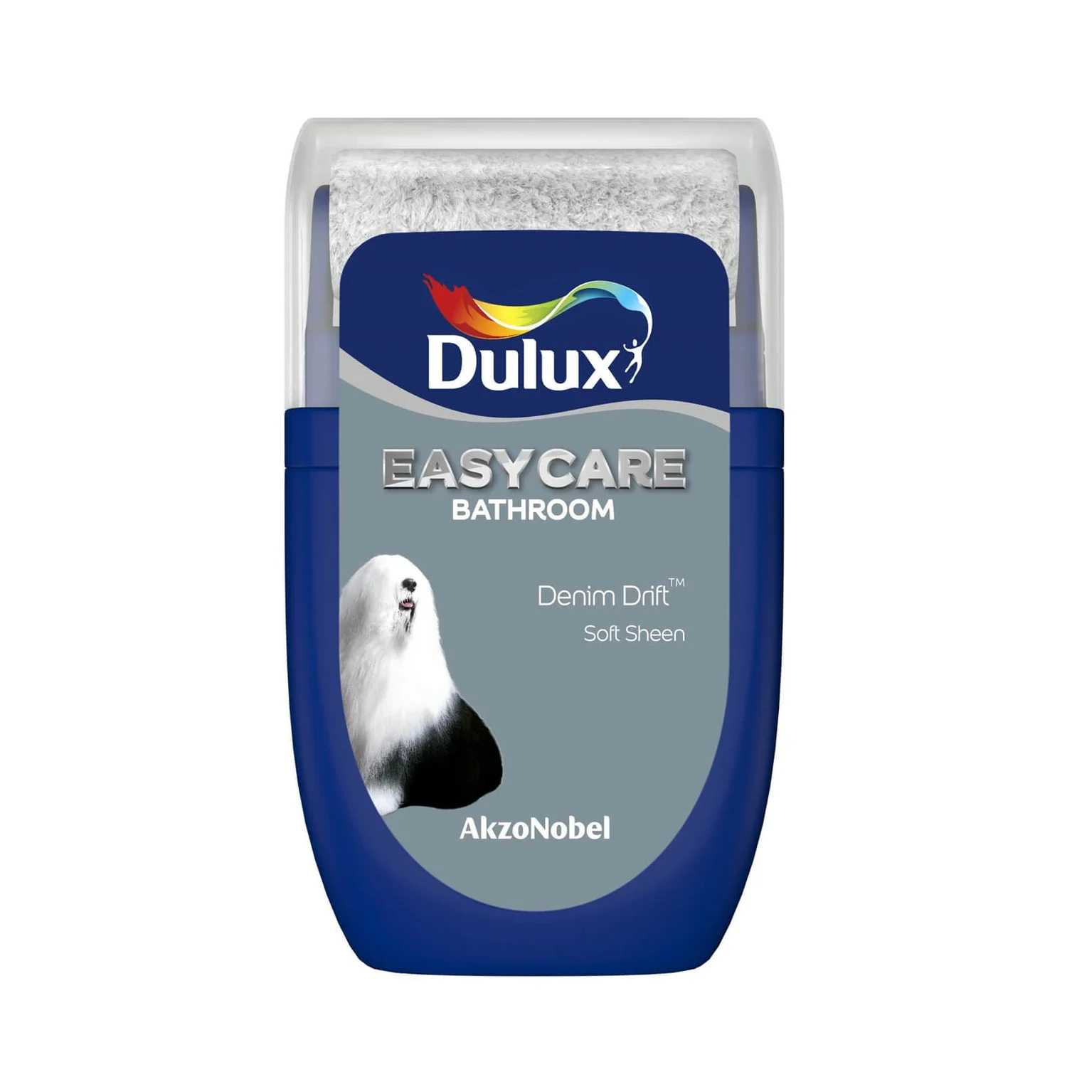 Dulux Easycare Bathroom Denim Drift Tester Paint - 30ml 1 Dulux Easycare Bathroom Denim Drift Tester Paint - 30ml