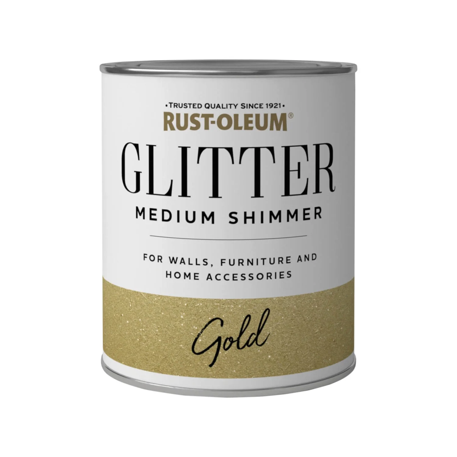 Rust-Oleum Medium Shimmer Gold Glitter - 250ml 1 Rust-Oleum Medium Shimmer Gold Glitter - 250ml
