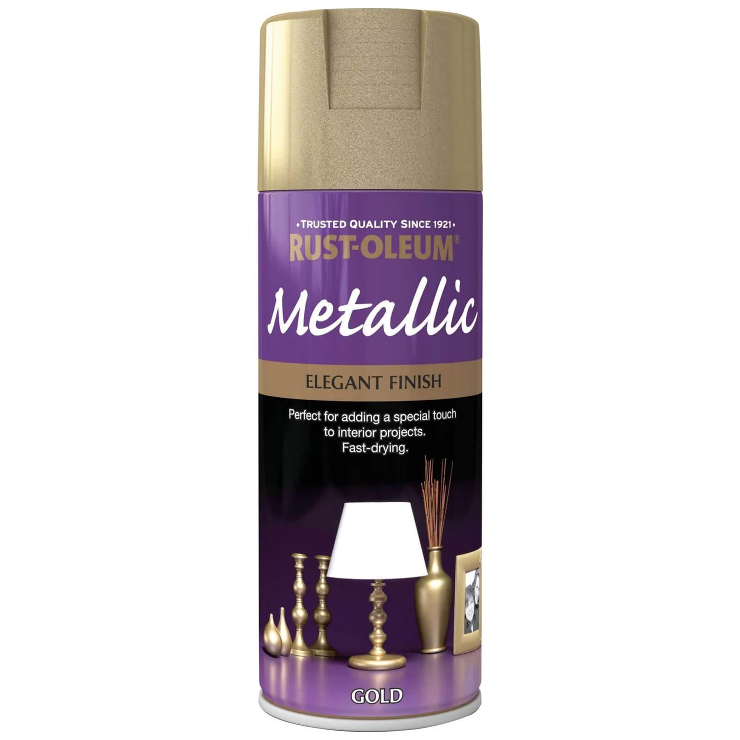 Rust-Oleum Gold - Metallic Spray Paint - 400ml 1 Rust-Oleum Gold - Metallic Spray Paint - 400ml