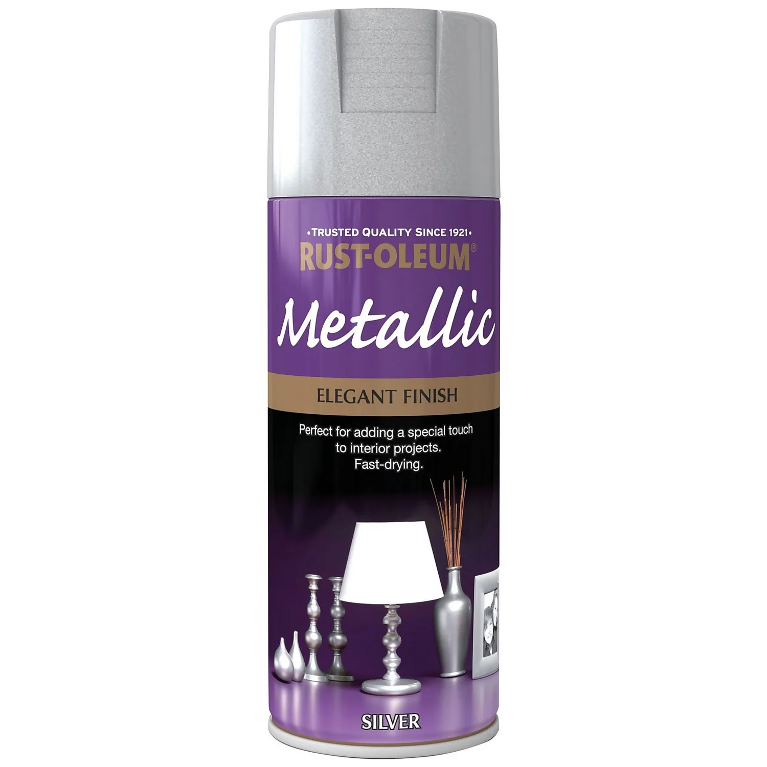 Rust-Oleum Silver - Metallic Spray Paint - 400ml 1 Rust-Oleum Silver - Metallic Spray Paint - 400ml