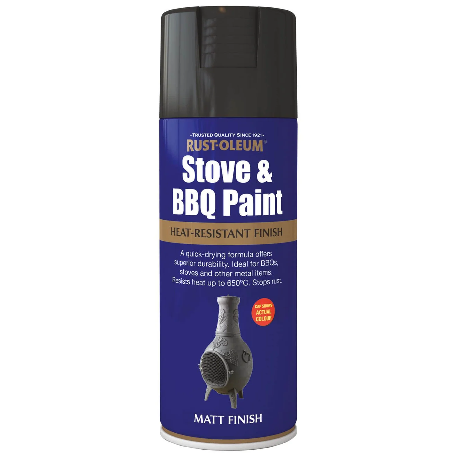 Rust-Oleum Black - Stove And BBQ Spray Paint - 400ml 1 Rust-Oleum Black - Stove And BBQ Spray Paint - 400ml