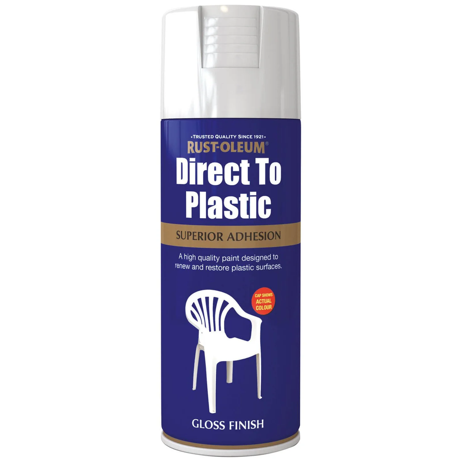 Rust-Oleum Direct To Plastic Spray Paint - 400ml 1 Rust-Oleum Direct To Plastic Spray Paint - 400ml