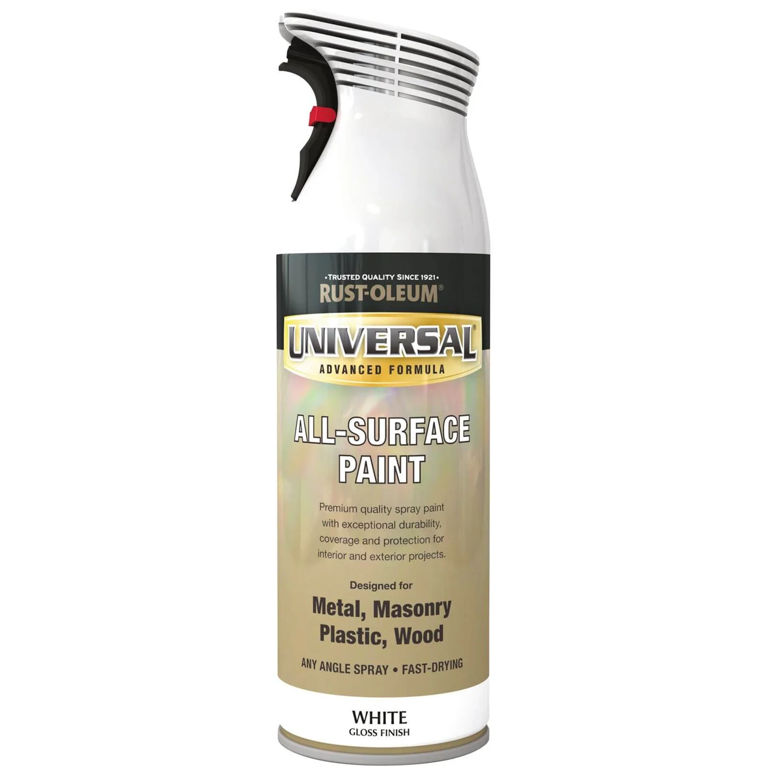 Rust-Oleum Universal Gloss Spray Paint - White - 400ml 1 Rust-Oleum Universal Gloss Spray Paint - White - 400ml