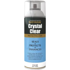 Rust-Oleum Matt Spray Paint - Crystal Clear - 400ml