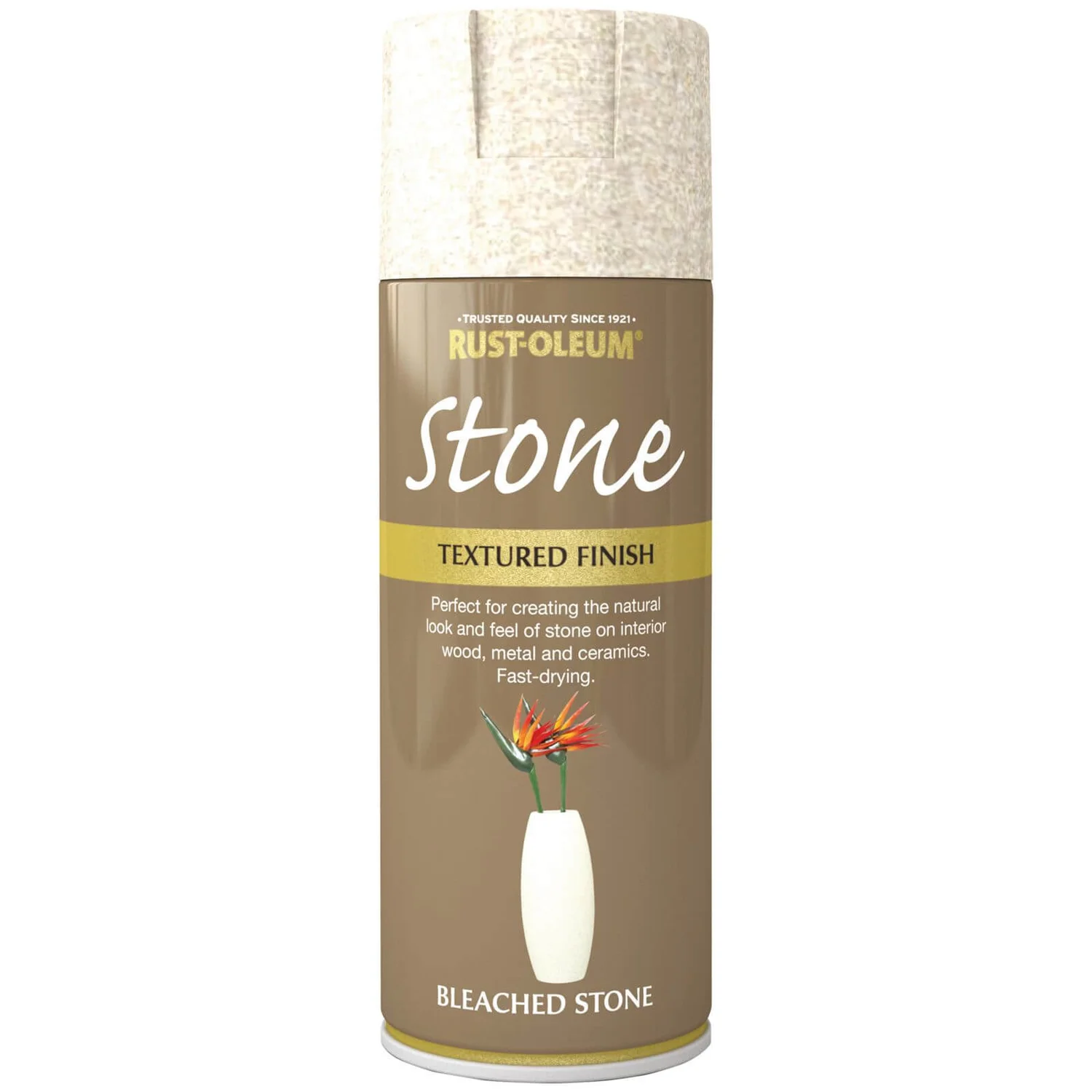 Rust-Oleum Stone Spray Paint - Bleached Stone - 400ml 1 Rust-Oleum Stone Spray Paint - Bleached Stone - 400ml
