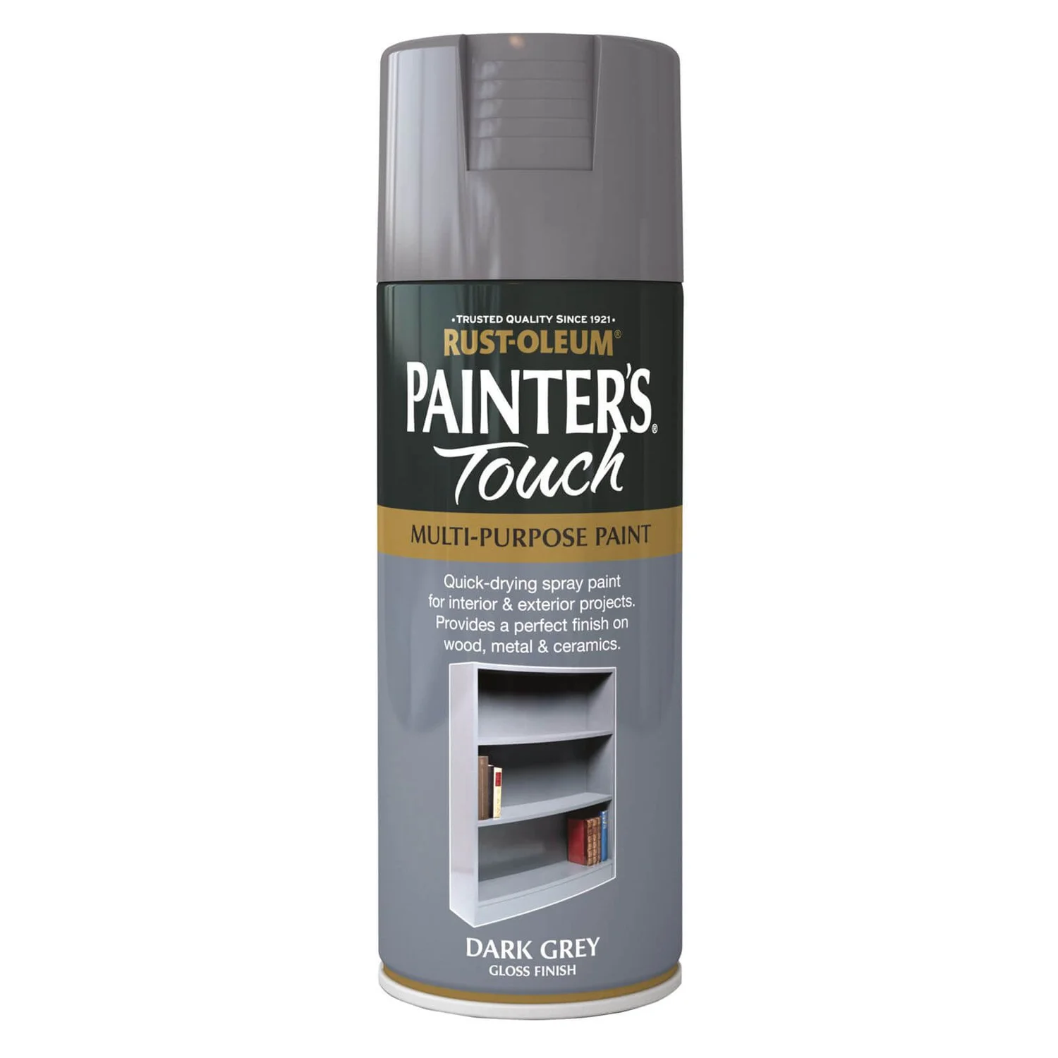 Rust-Oleum Gloss Spray Paint - Dark Grey - 400ml 1 Rust-Oleum Gloss Spray Paint - Dark Grey - 400ml