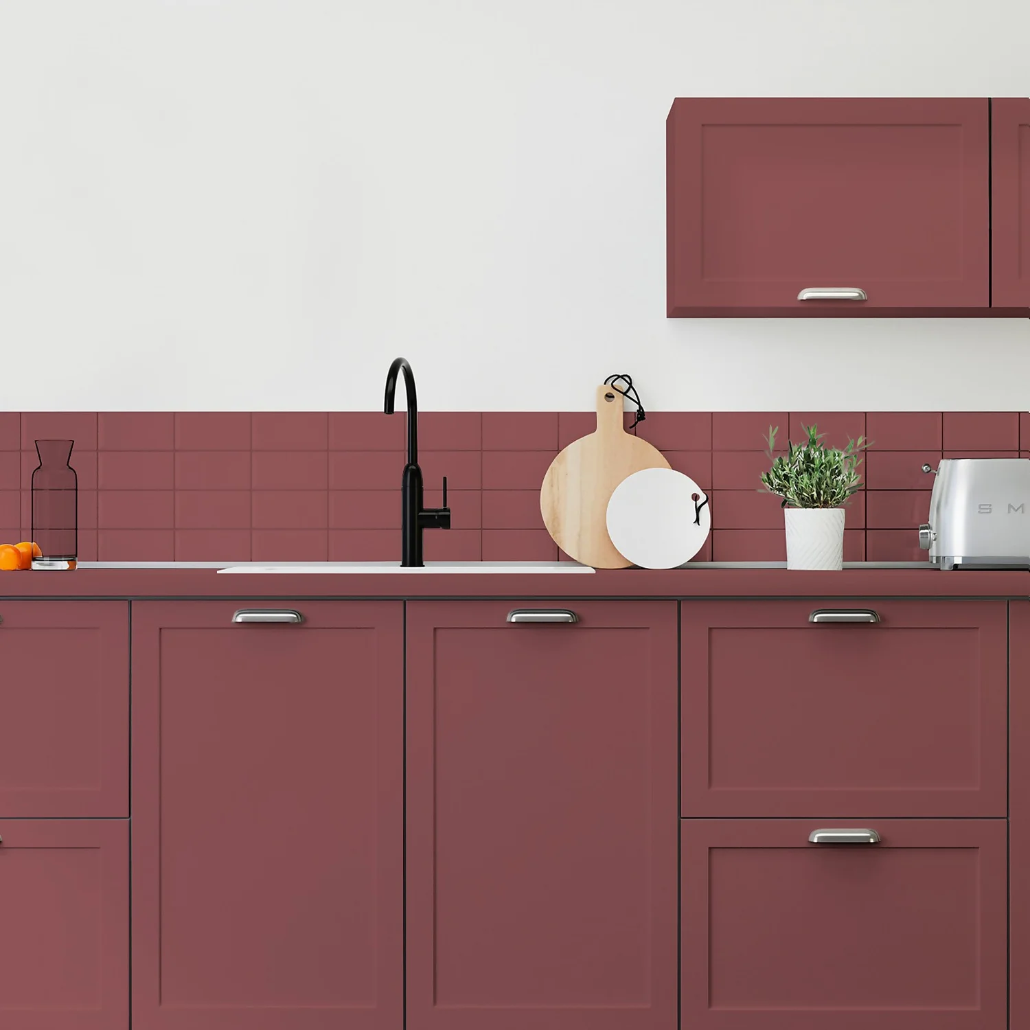 Maison Deco Refresh Kitchen Cupboards, Worktops & Splashbacks Paint Burgundy - 750ml 3 Maison Deco Refresh Kitchen Cupboards, Worktops & Splashbacks Paint Burgundy - 750ml - Image 3