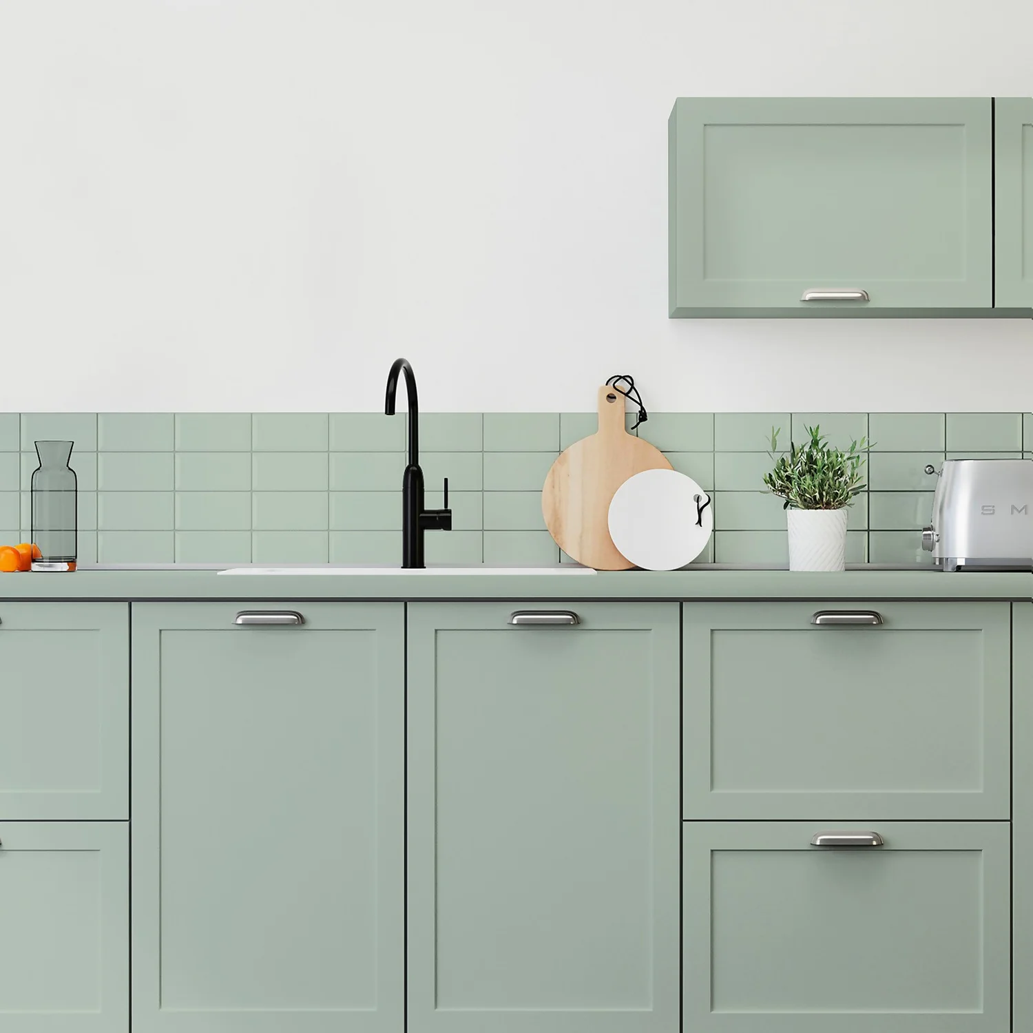 Maison Deco Refresh Kitchen Cupboards, Worktops & Splashbacks Paint Sage - 2L 3 Maison Deco Refresh Kitchen Cupboards, Worktops & Splashbacks Paint Sage - 2L - Image 3