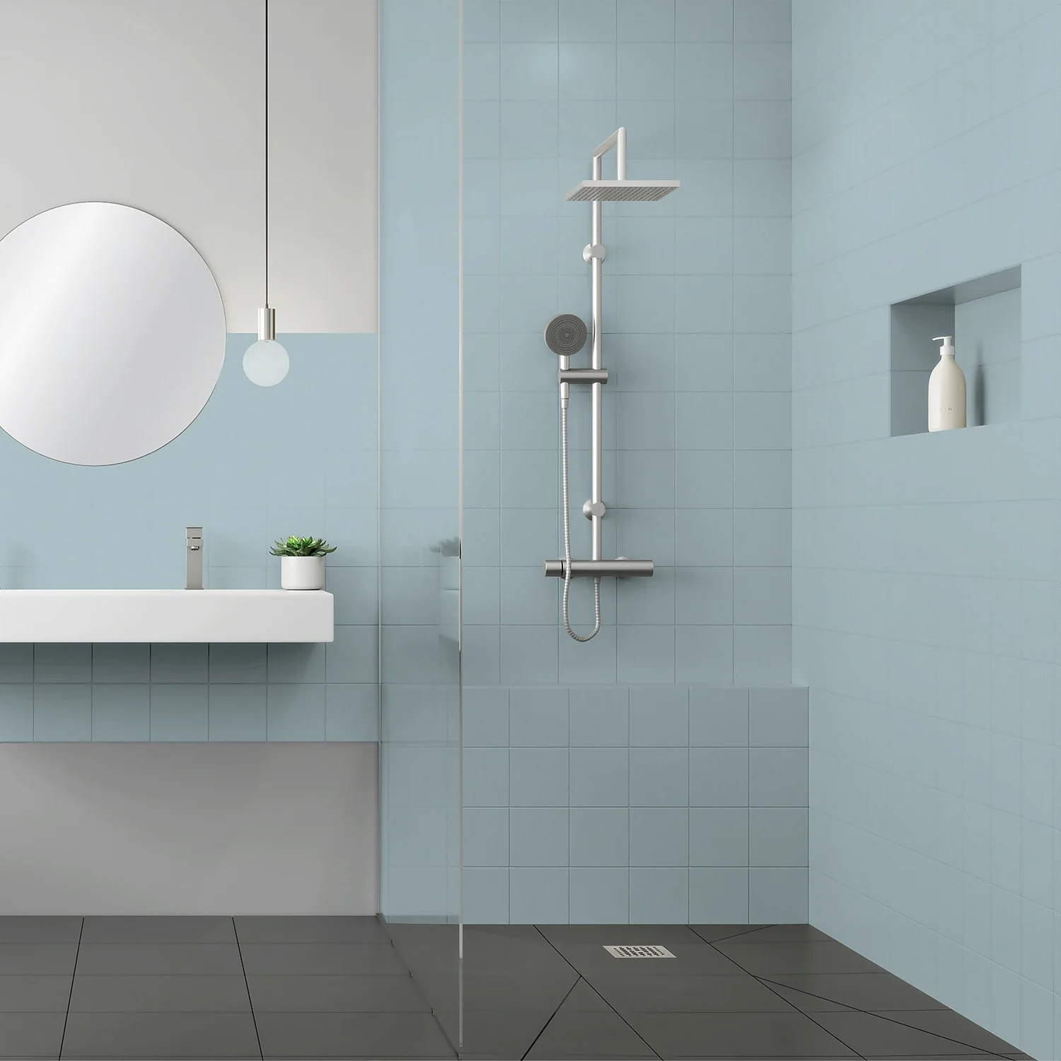 Maison Deco Refresh Bathroom Wall Tile Paint Glacier Blue - 750ml 3 Maison Deco Refresh Bathroom Wall Tile Paint Glacier Blue - 750ml - Image 3