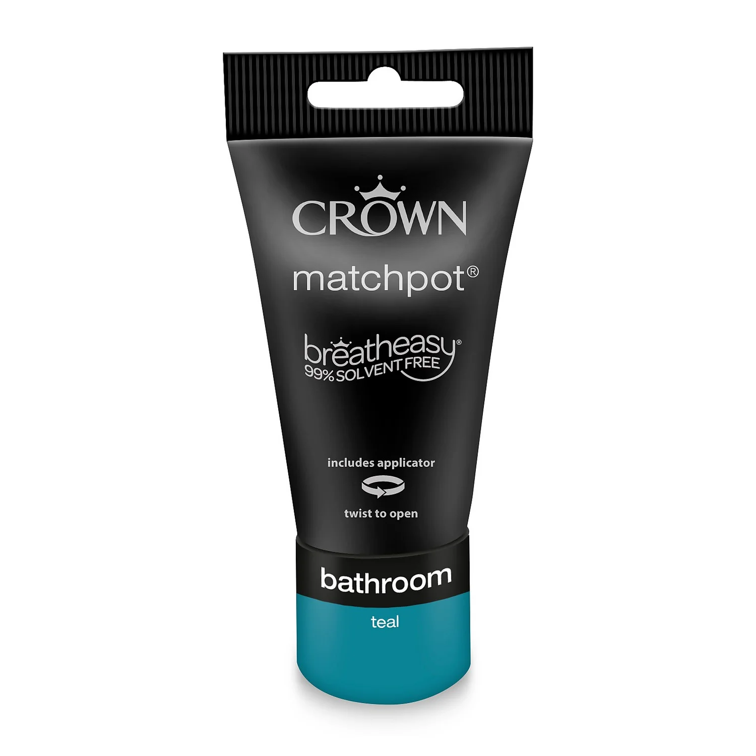 Crown Easyclean Bathroom Paint Teal - 0.04L 6 Crown Easyclean Bathroom Paint Teal - 0.04L - Image 6
