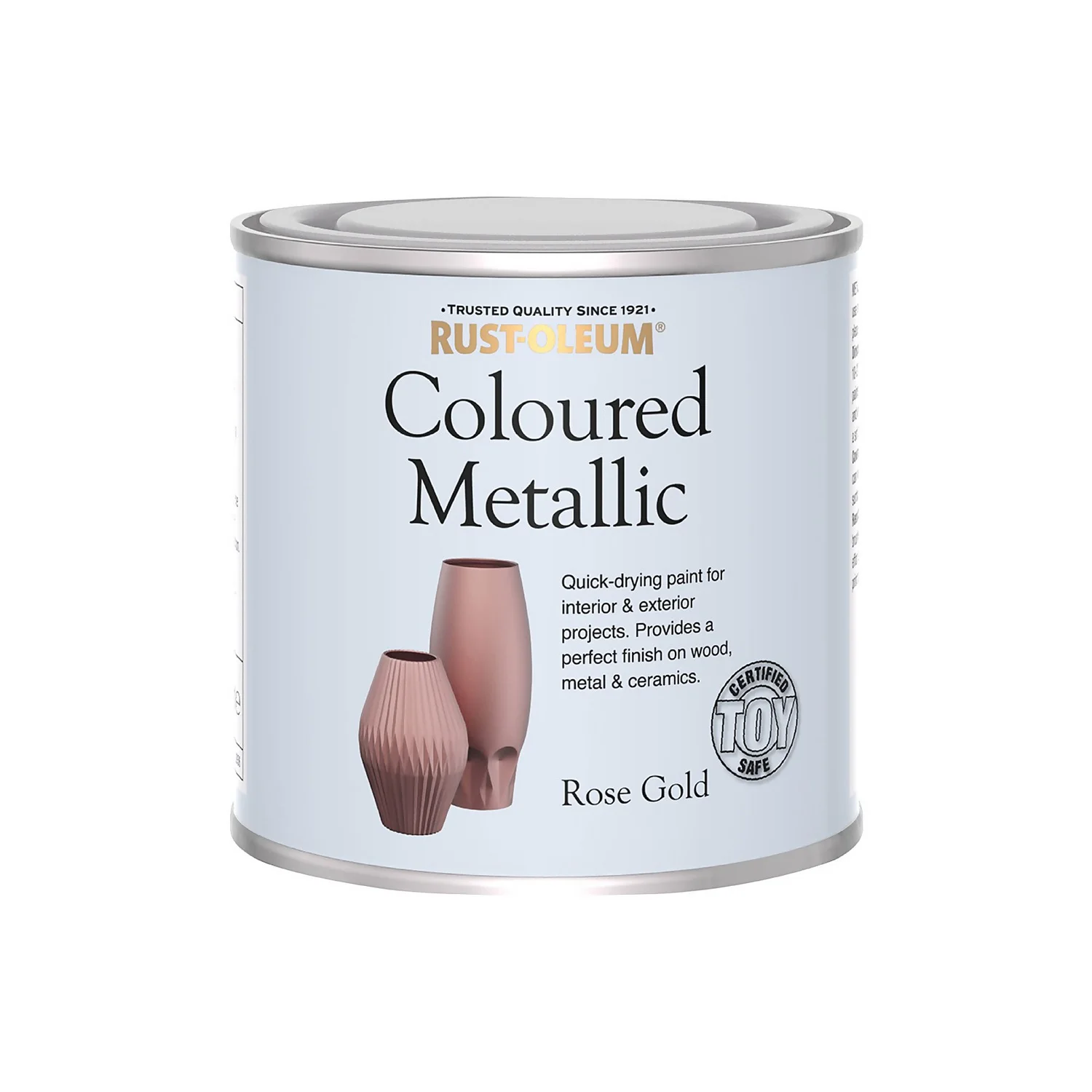 Rust-Oleum Metallic Paint Rose Gold - 250ml 4 Rust-Oleum Metallic Paint Rose Gold - 250ml - Image 4
