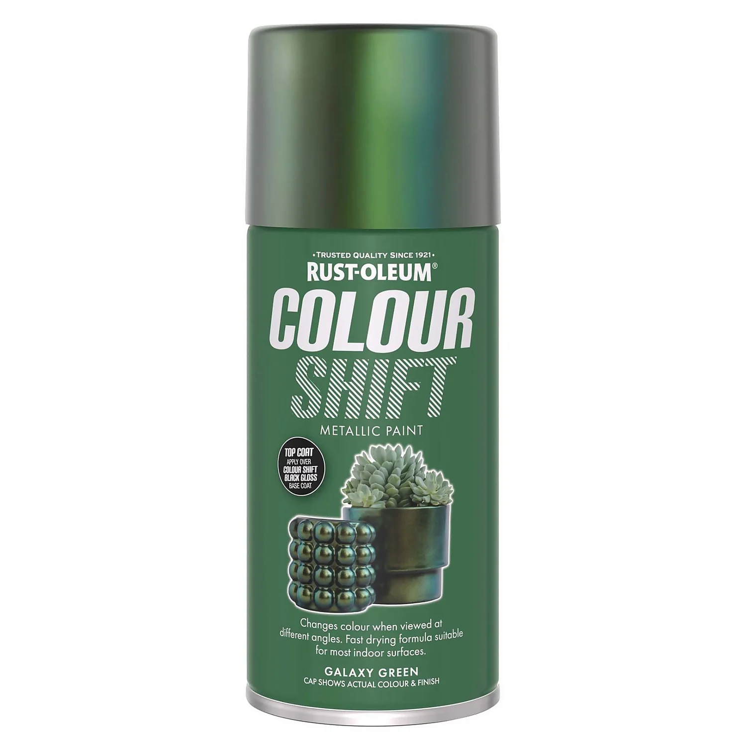 Rust-Oleum Colour Shift Spray Paint Galaxy Green - 150ml 4 Rust-Oleum Colour Shift Spray Paint Galaxy Green - 150ml - Image 4