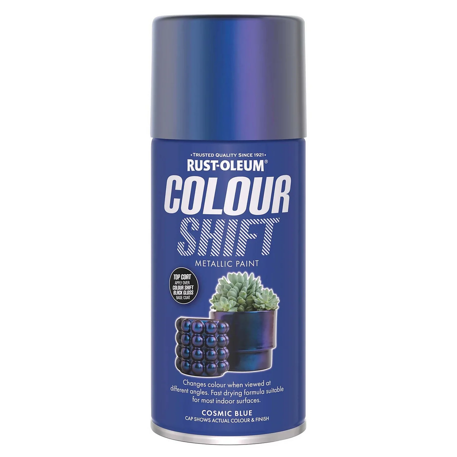 Rust-Oleum Colour Shift Spray Paint Cosmic Blue - 150ml 4 Rust-Oleum Colour Shift Spray Paint Cosmic Blue - 150ml - Image 4